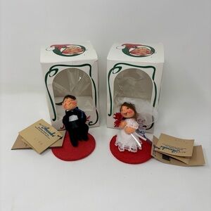 Vintage Annalee 1998 Bride & Groom Dolls NWT in Box